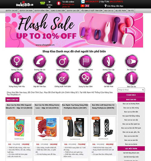 Top 5 Website đồ chơi người lớn uy tín nhất là Shopkiss.vn